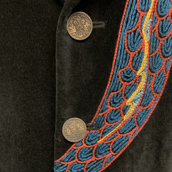 VINTAGE Asylum by Raw7 Coat Dragon Embroidery - Picture 4 of 8
